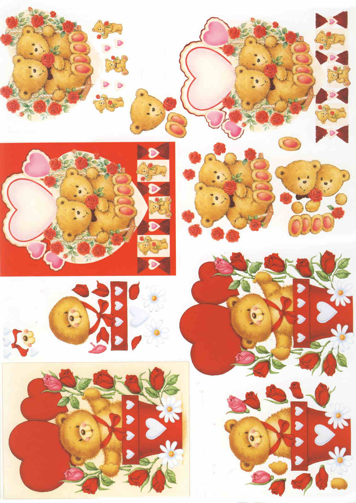 nounours de saint valentin